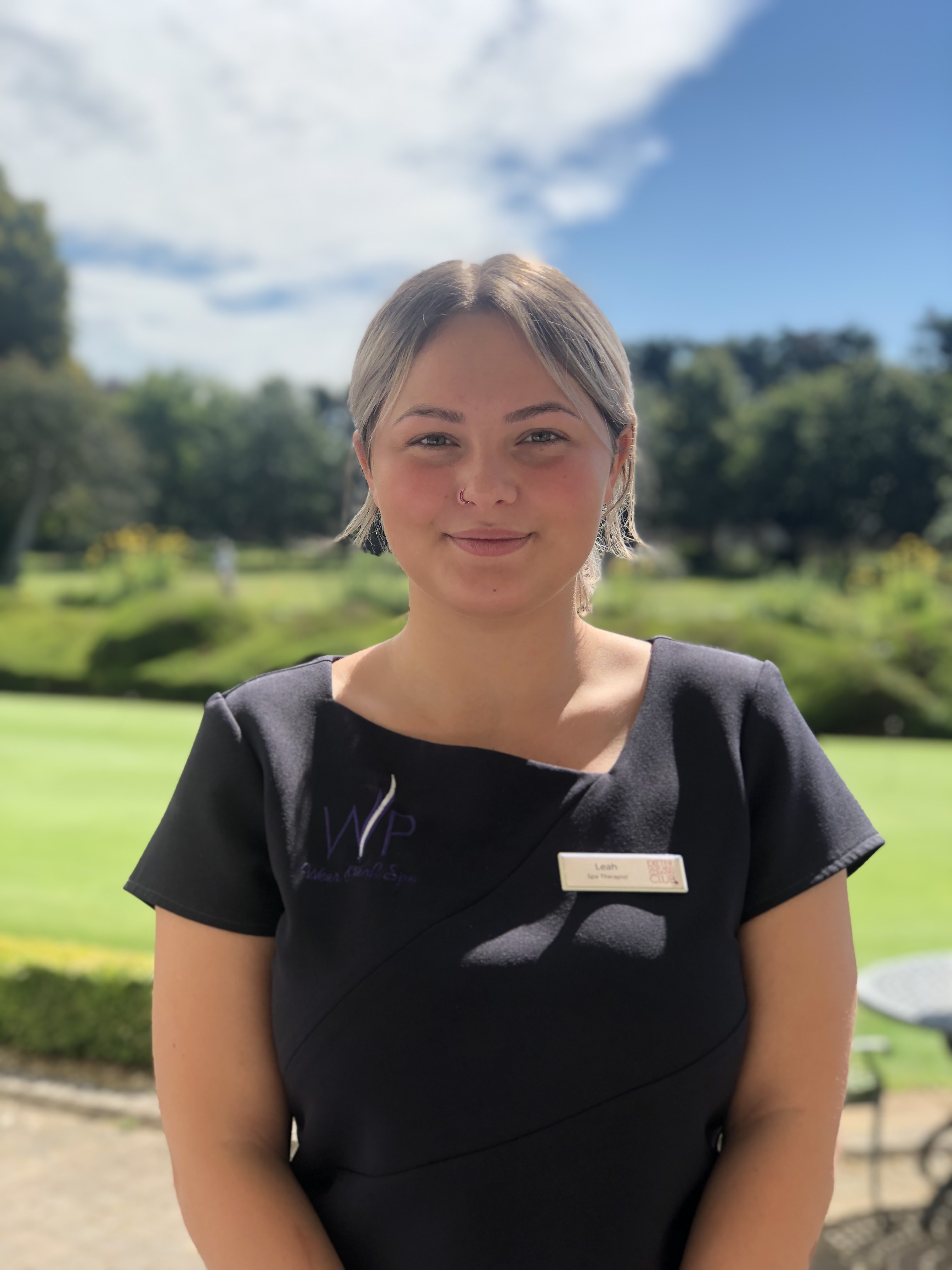 leah, spa therapist, wear park spa, exeter golf and country club