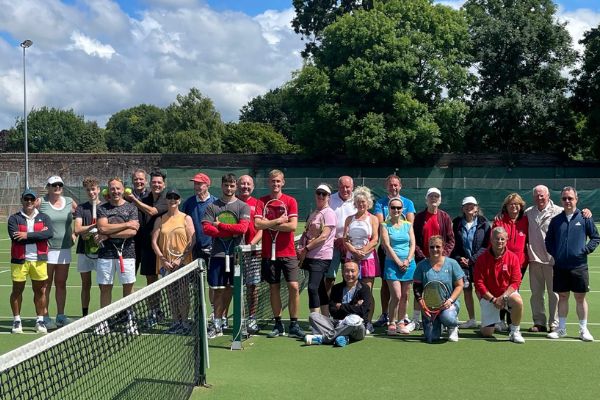 tennis exeter, tennis, tennis exeter golf and country club, petes dragons charity, james temple